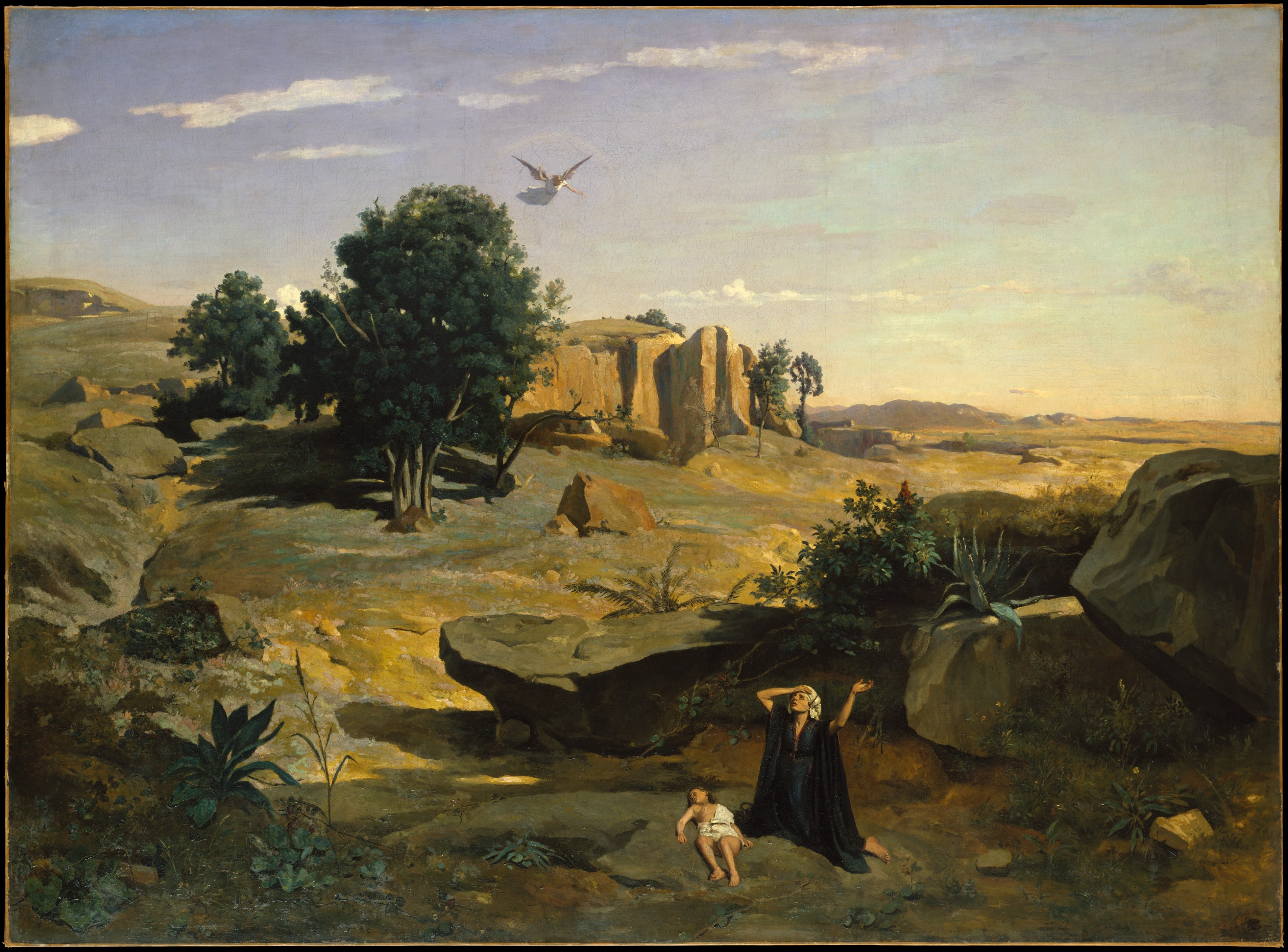 camille-corot-hagar-in-the-wilderness-1835-oil-on-canvas